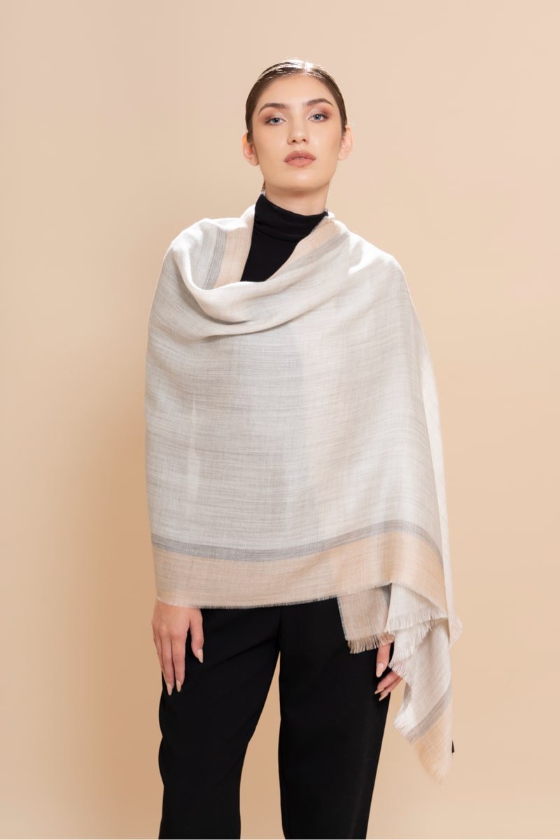 Undyed Sateen Shawl - SUYANAANDESLEGACY