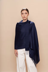 Unicolor Sateen Shawl - SUYANAANDESLEGACY