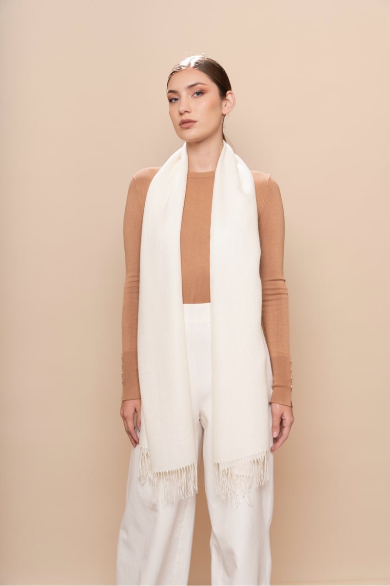 Unicolor Sateen Shawl - SUYANAANDESLEGACY